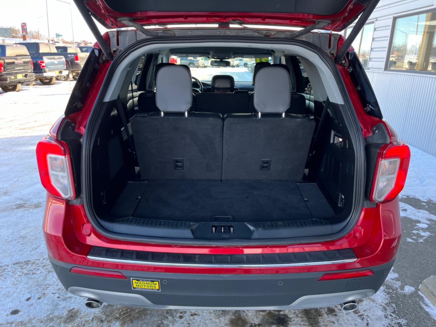 2021 Red /black leather Ford Explorer Limited AWD (1FMSK8FH7MG) with an 2.3L L4 DOHC 16V engine, 10A transmission, located at 1960 Industrial Drive, Wasilla, 99654, (907) 274-2277, 61.573475, -149.400146 - Photo#8